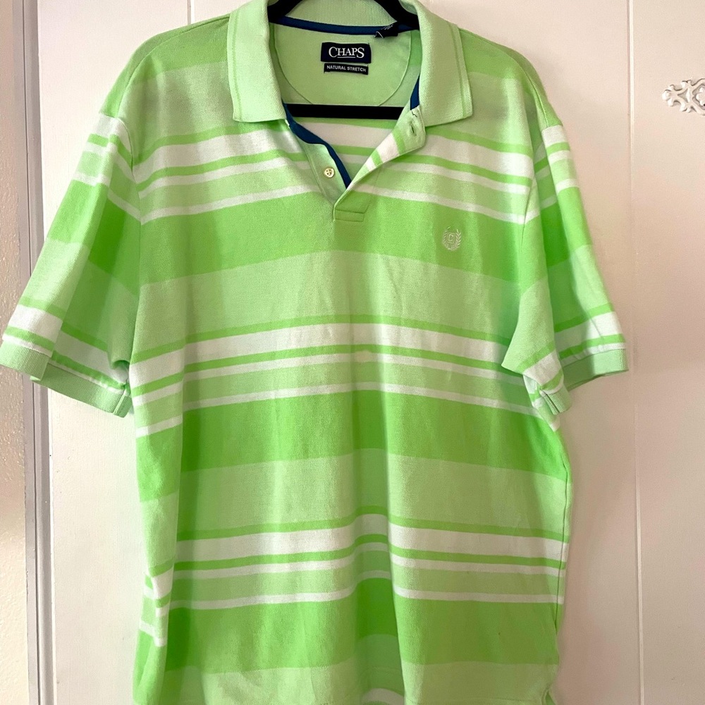 Chaps green striped